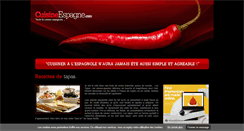 Desktop Screenshot of cuisine-espagne.com
